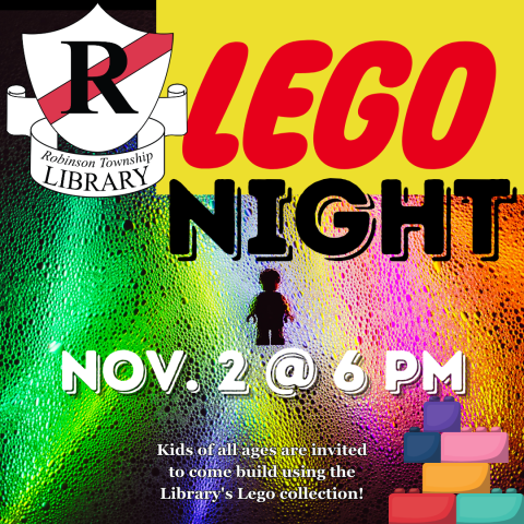 Lego Night- Nov. 2 @ 6 PM