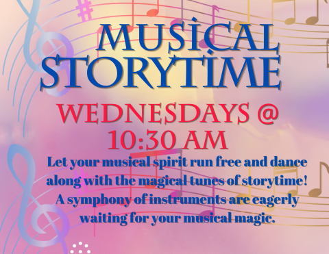 Let your musical spirit run free and dance along with the magical tunes of storytime! A symphony of instruments are eagerly waiting for your musical magic.