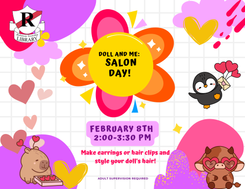 Dolly and Me Salon Day on February 8th from 2-3:30