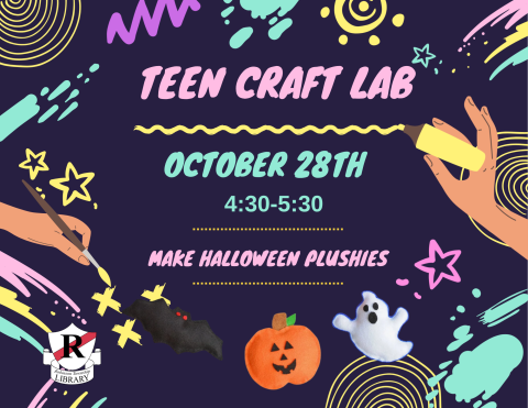 Teen Craft Lab 2nd and 4th Tuesdays of each month, 4:30-5:30