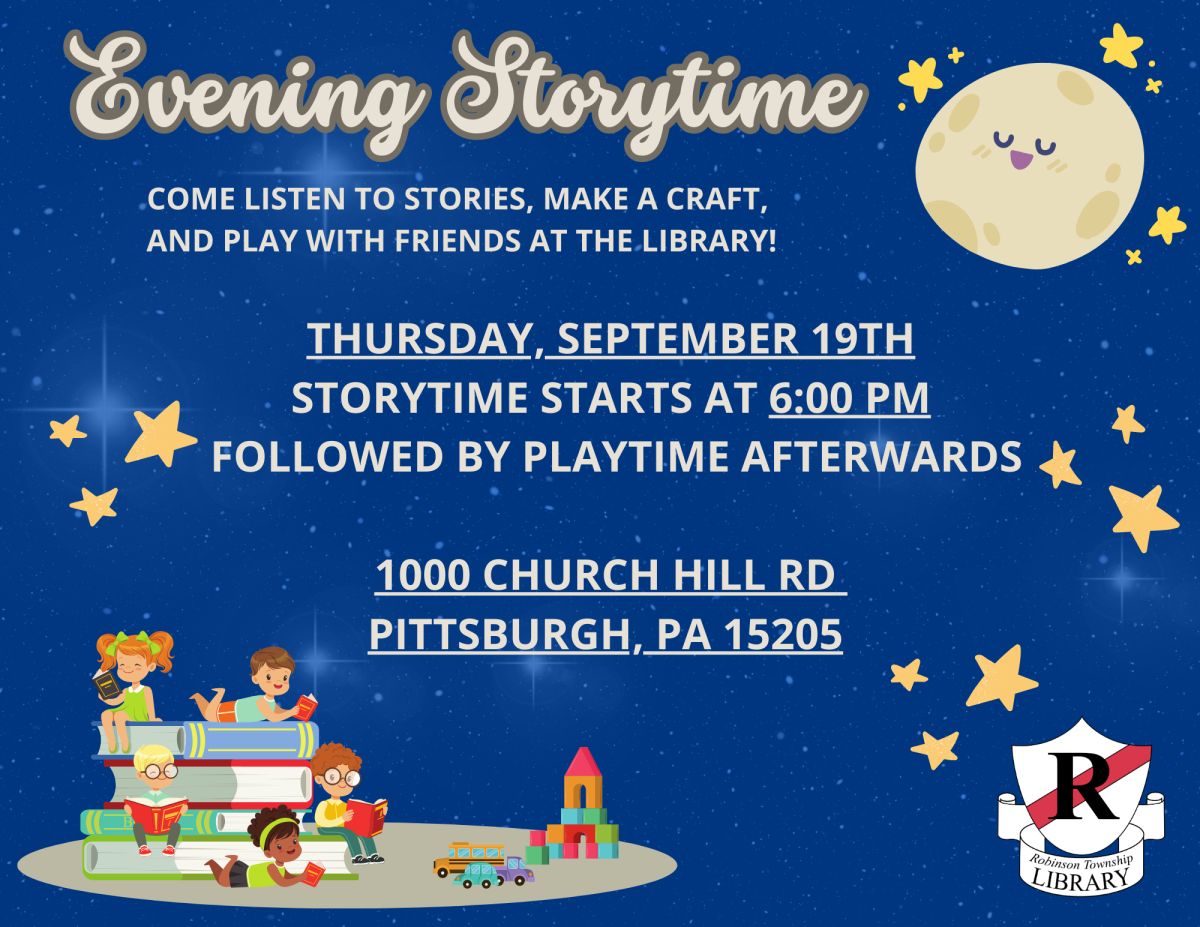 Join us for evening storytime and playtime on September 19th at 6 pm