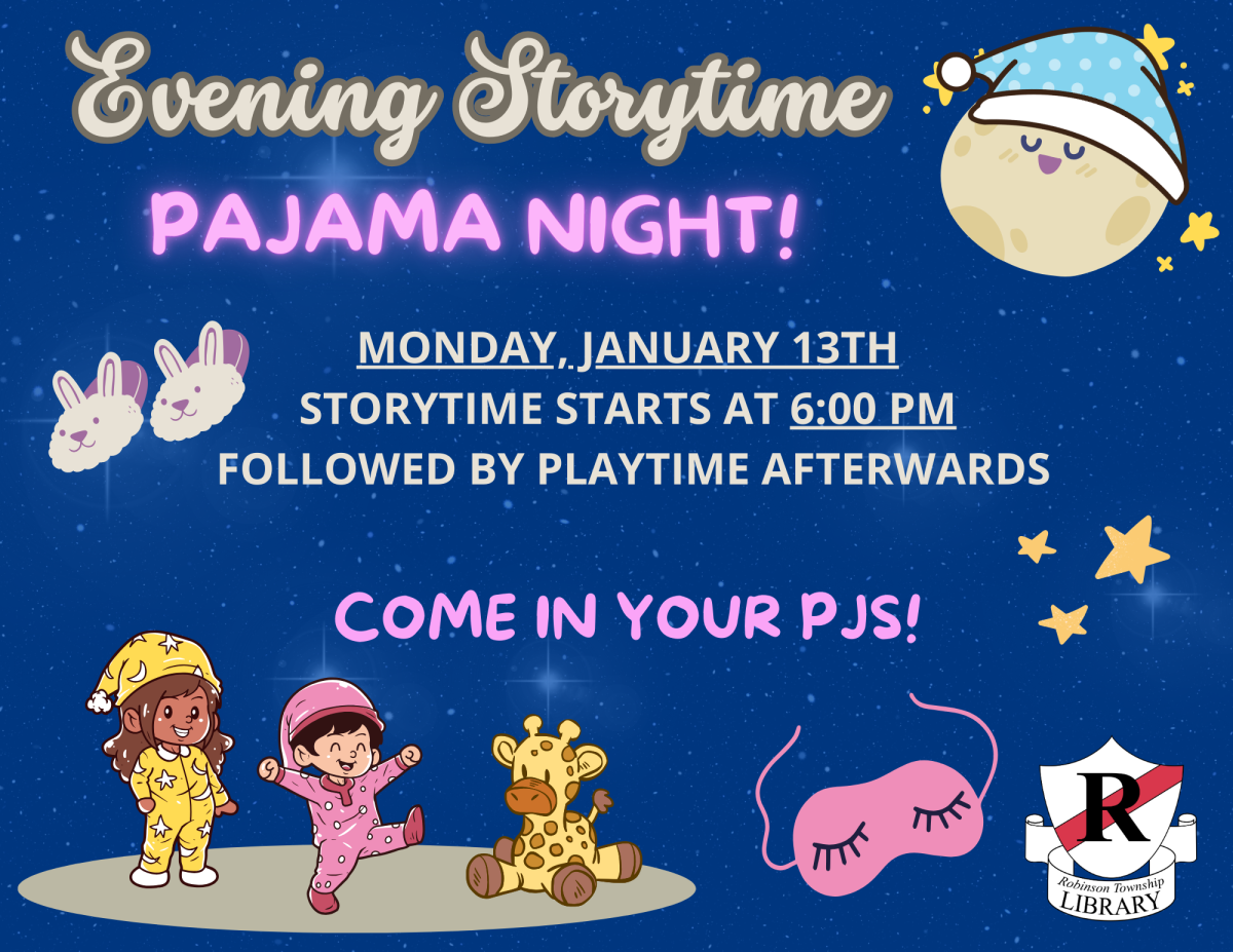 Evening Storytime: Pajama Night! Wear your PJs to come listen to stories and play