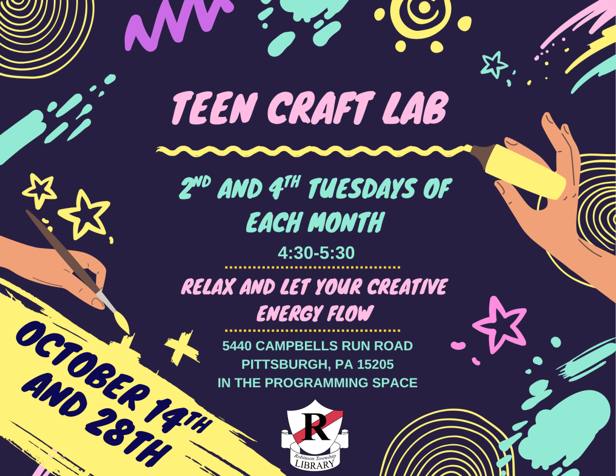 Teen Craft Lab 2nd and 4th Tuesdays of each month, 4:30-5:30