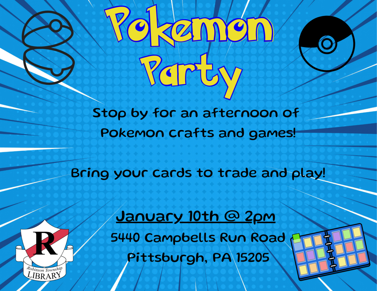 Pokemon Party January 10th at 2pm